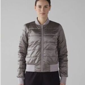 Lululemon Non Stop Reversible Bomber Jacket Size 6